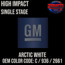 Tamco Paint GM Arctic White Code C / 936 / 2661 OEM High Single Stage