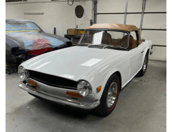 Tamco Paint GM Olympic White in Triumph TR6