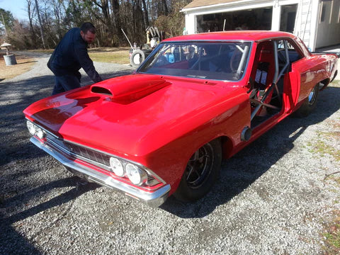 Tamco Paint GM Victory Red in 1966 Chevrolet Chevelle