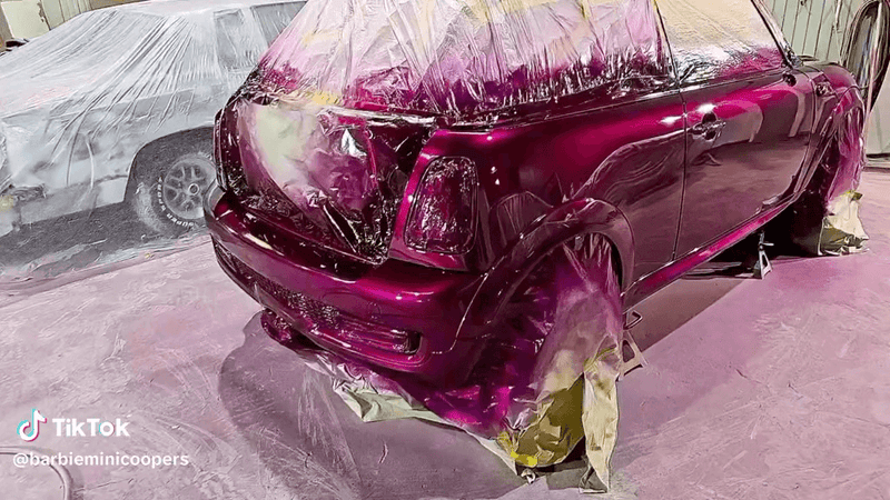 Tamco Paint Grapeness Candy Concentrate on Mini Cooper