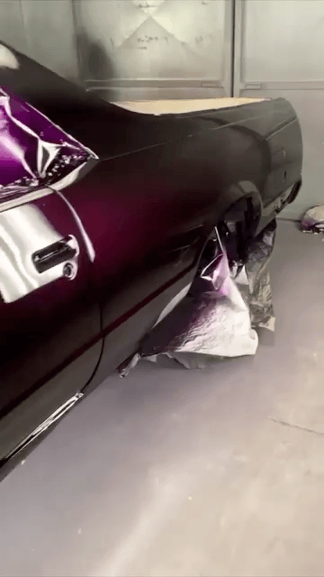 Tamco Paint Grapeness 2K Candy on 1980 Chevy El Camino