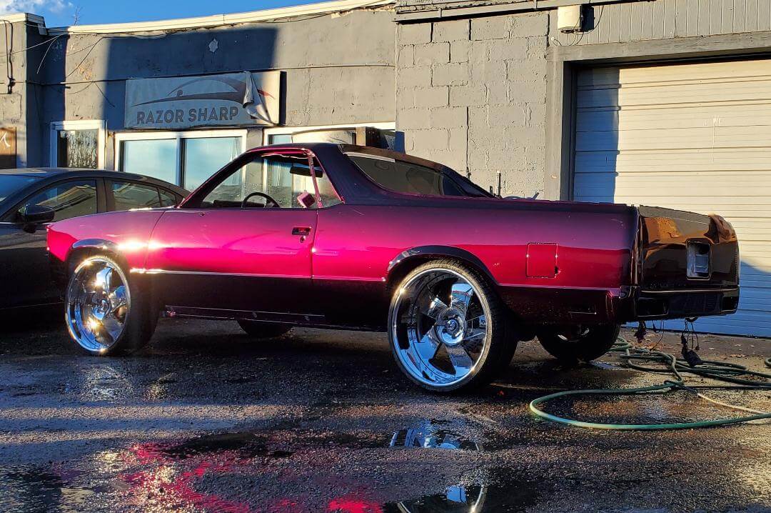 Tamco Paint Grapeness 2K Candy on 1980 Chevy El Camino