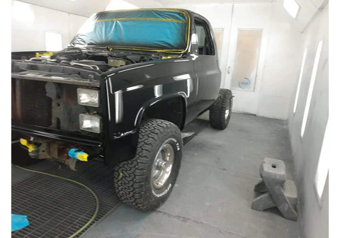 Tamco Paint HB9900 Jet Black Basecoat in 1986 Chevrolet Silverado