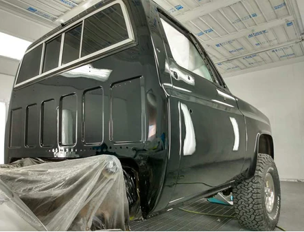 Tamco Paint HB9900 Jet Black Basecoat in 1986 Chevrolet Silverado
