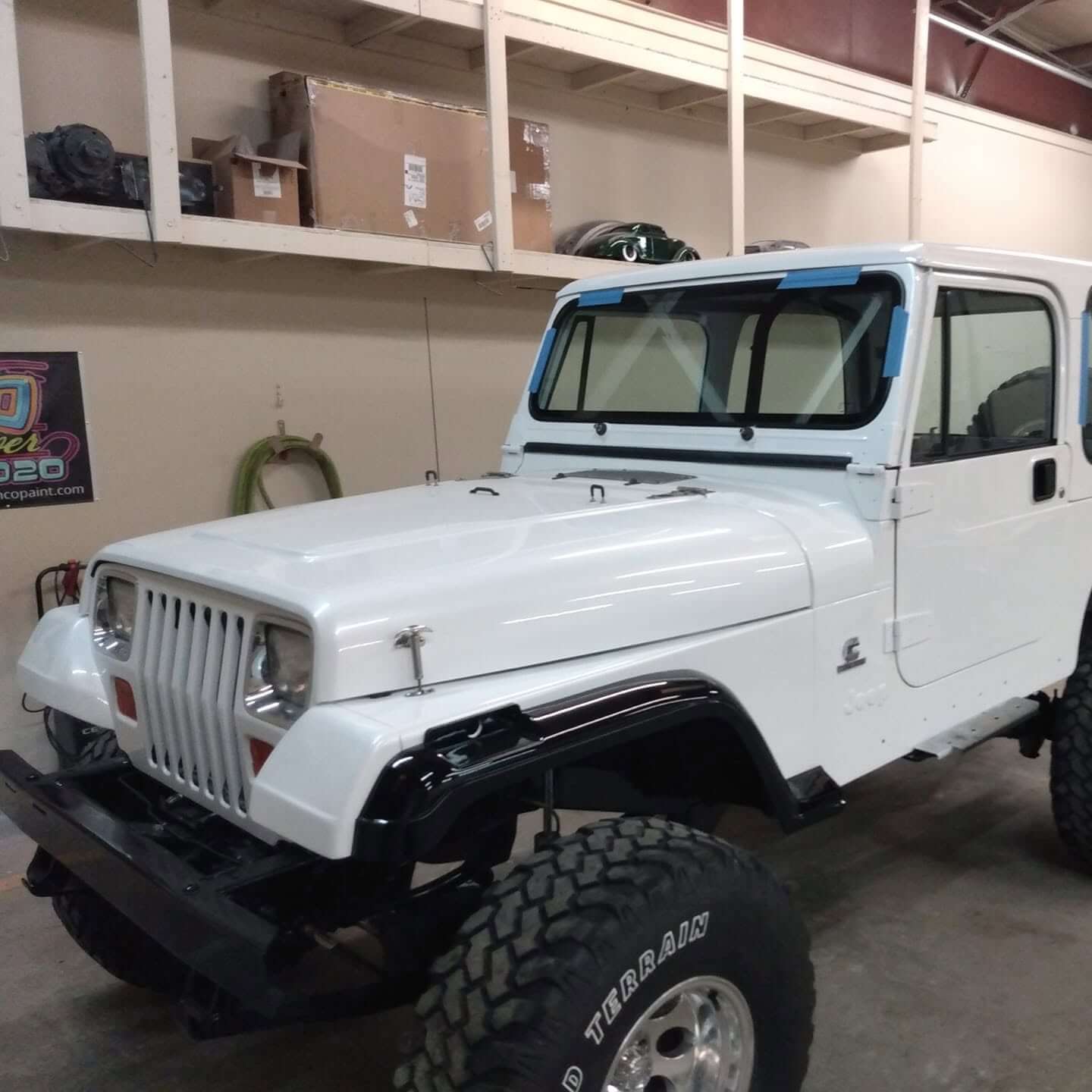 Tamco Paint HB9901 Bright White in Jeep Wrangler