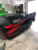Tamco Paint HB9902 Bright Red Basecoat and Murdered Out Black in 1953 Chevrolet Corvette