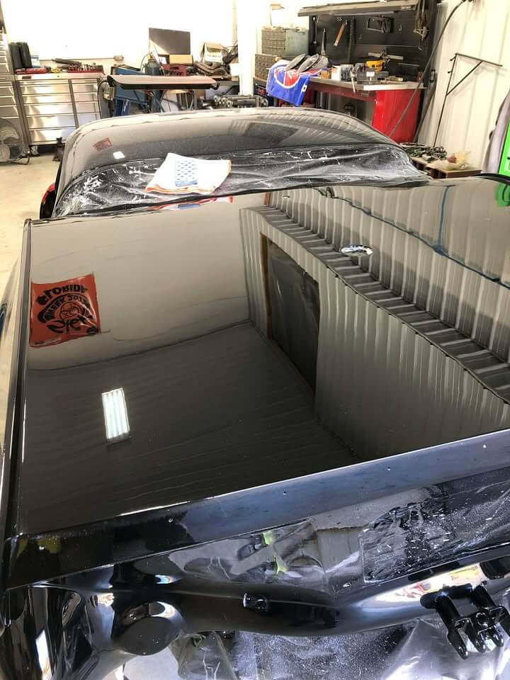 Tamco Paint HB9902 Bright Red Basecoat and Murdered Out Black in 1953 Chevrolet Corvette