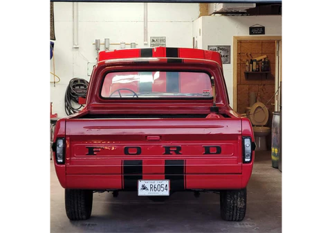 Tamco Paint HB9902 Bright Red and HB9900 Jet Black Basecoat in 1967 Ford