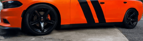 Tamco Paint HB Chassis Black in 2018 Dodge Charger RT - Wheels/Rims