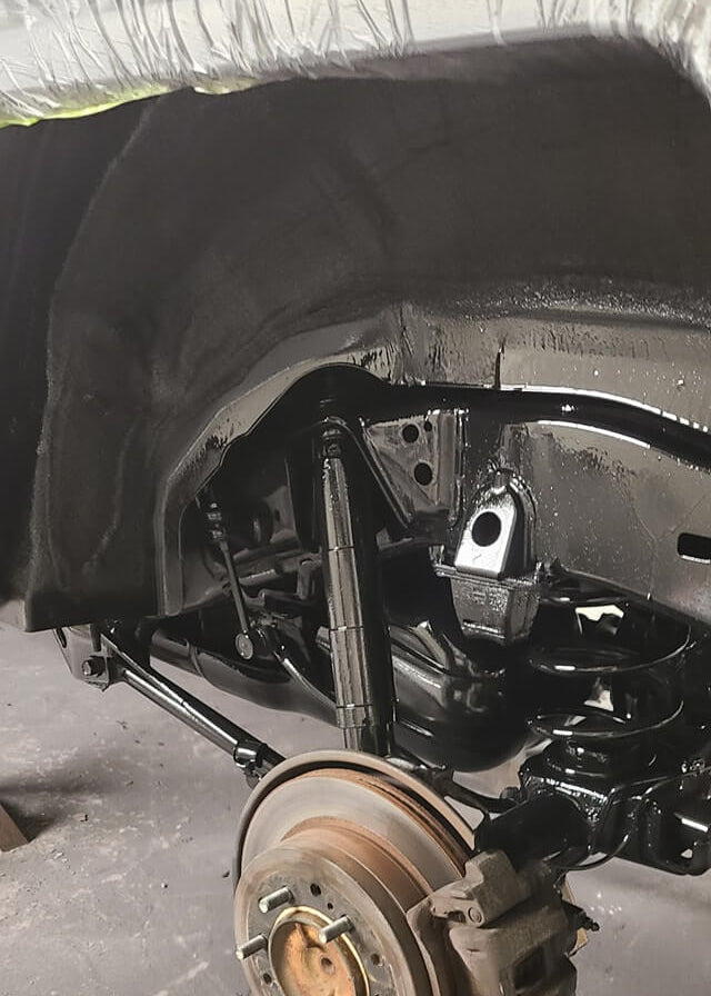 Tamco Paint HB Chassis Black Single Stage on FJ Cruiser Underside