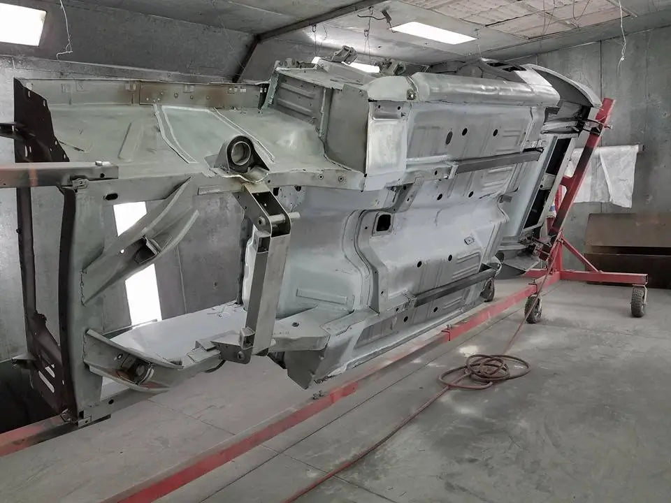 Tamco Paint HB Chassis Black Single Stage Kit on Car Chassis