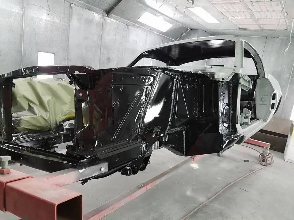 Tamco Paint HB Chassis Black Single Stage Kit on Car Chassis