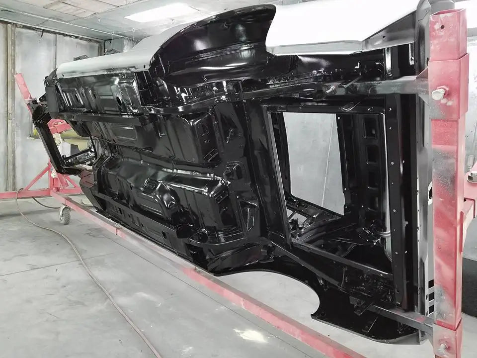 Tamco Paint HB Chassis Black Single Stage Kit on Car Chassis