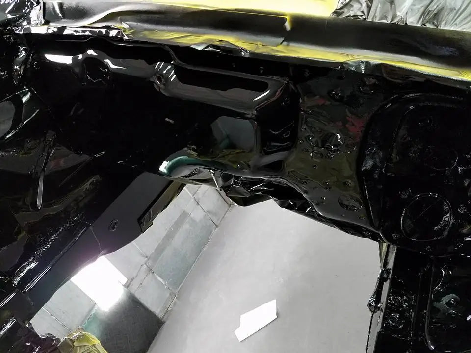 Tamco Paint HB Chassis Black Single Stage Kit on Car Chassis