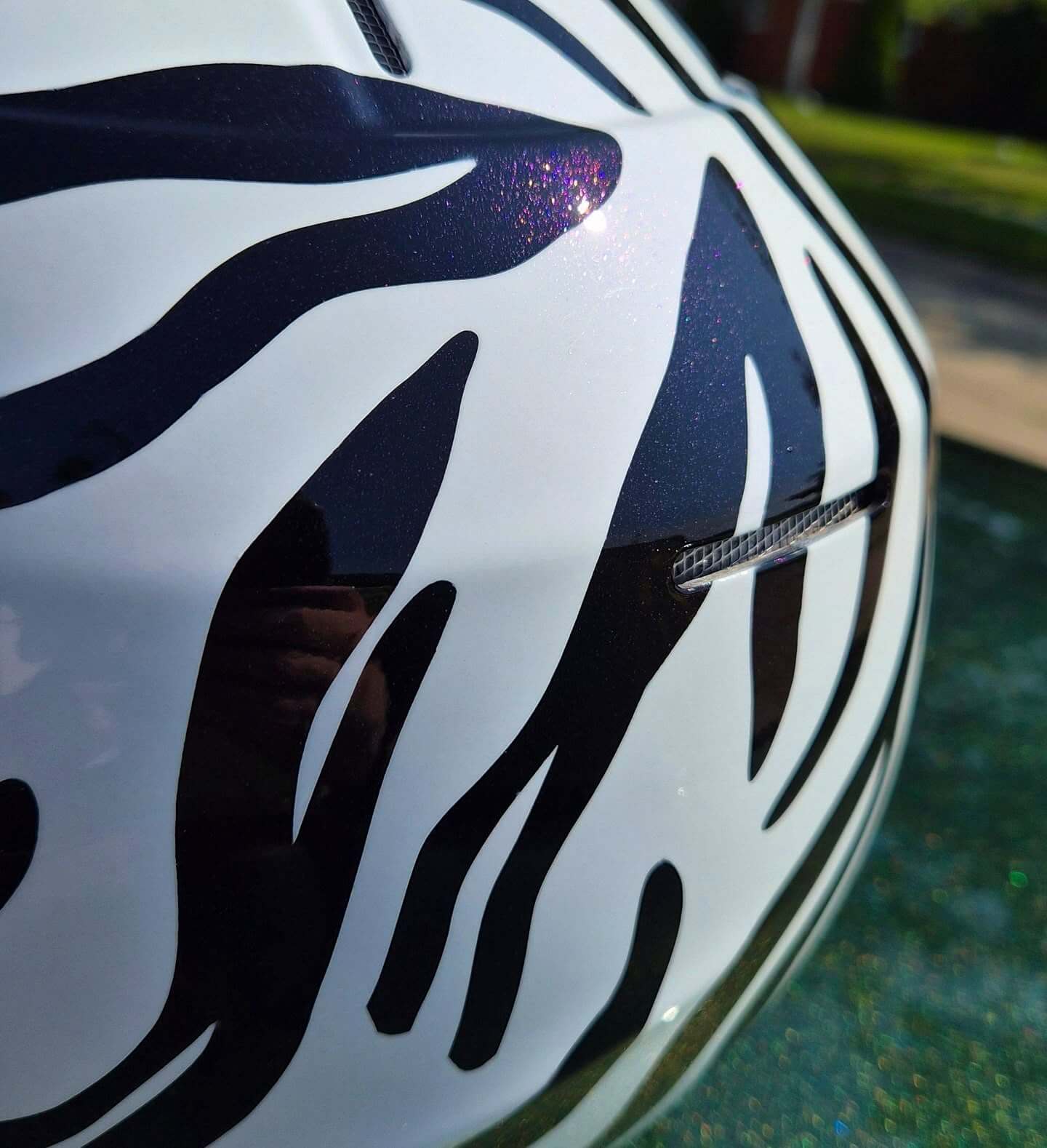 Tamco Paint HC1100 Overall Clearcoat Kit on Motorycle Helmet
