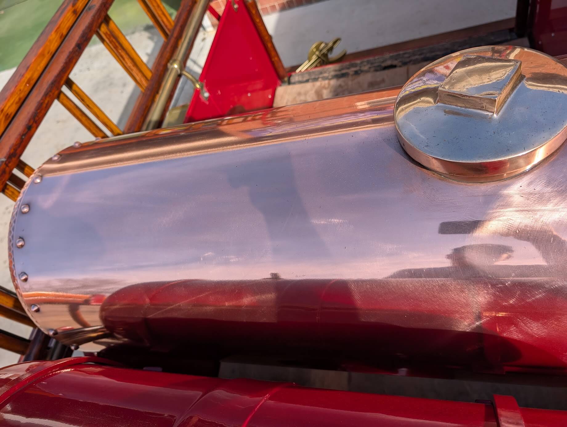 Tamco Paint HC2104 High Solids Clearcoat on Chemical Tank of 1923 American LaFrance