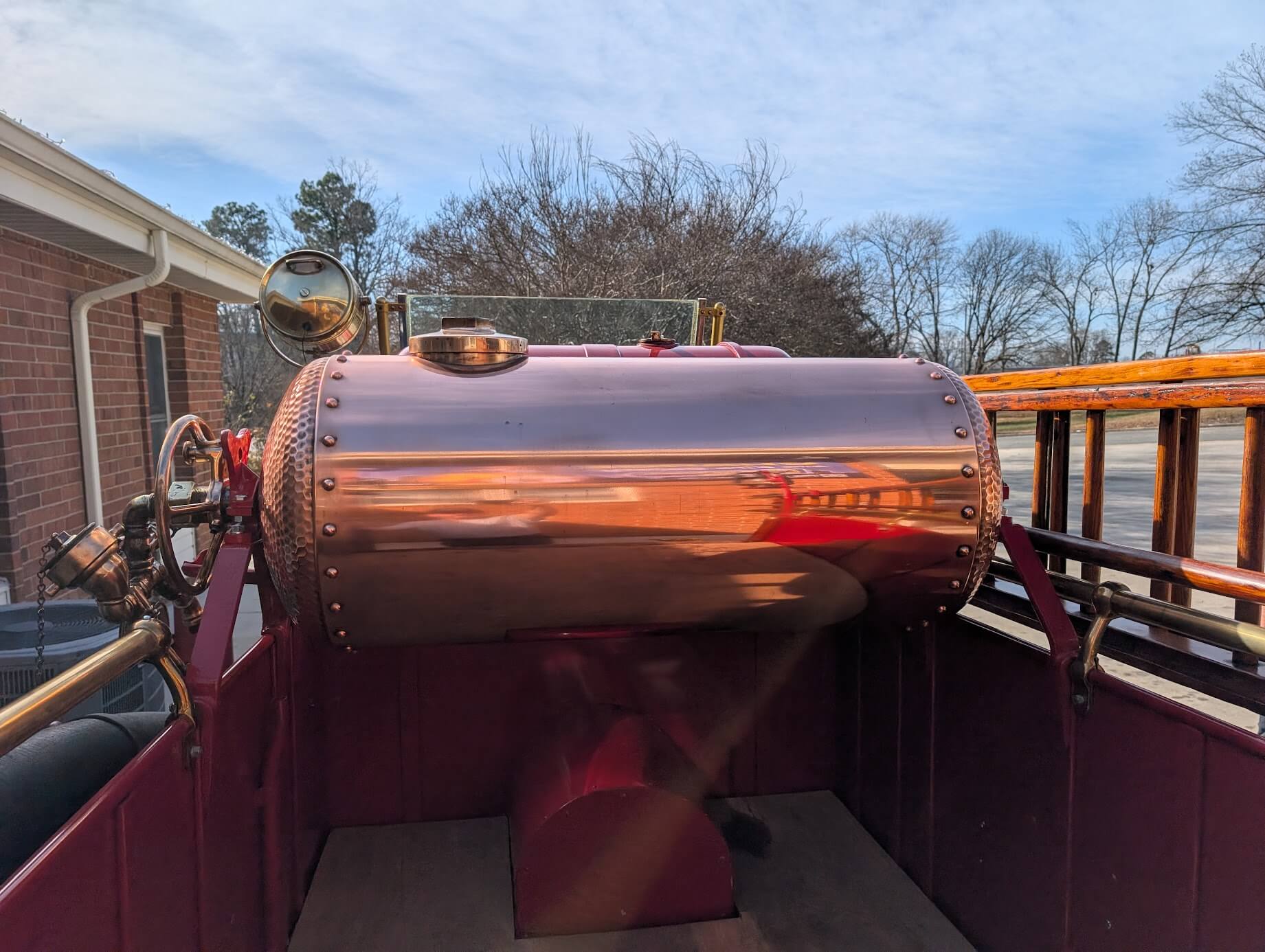 Tamco Paint HC2104 High Solids Clearcoat on Chemical Tank of 1923 American LaFrance