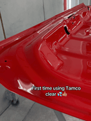 Tamco Paint HC4100 Glamour Clearcoat Kit on Car Hood