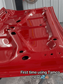 Tamco Paint HC4100 Glamour Clearcoat Kit on Car Hood