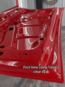 Tamco Paint HC4100 Glamour Clearcoat Kit on Car Hood