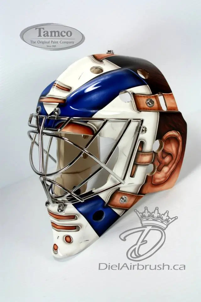 Tamco Paint HC7677 Hi-Impact Clearcoat Kit on Goalie Mask