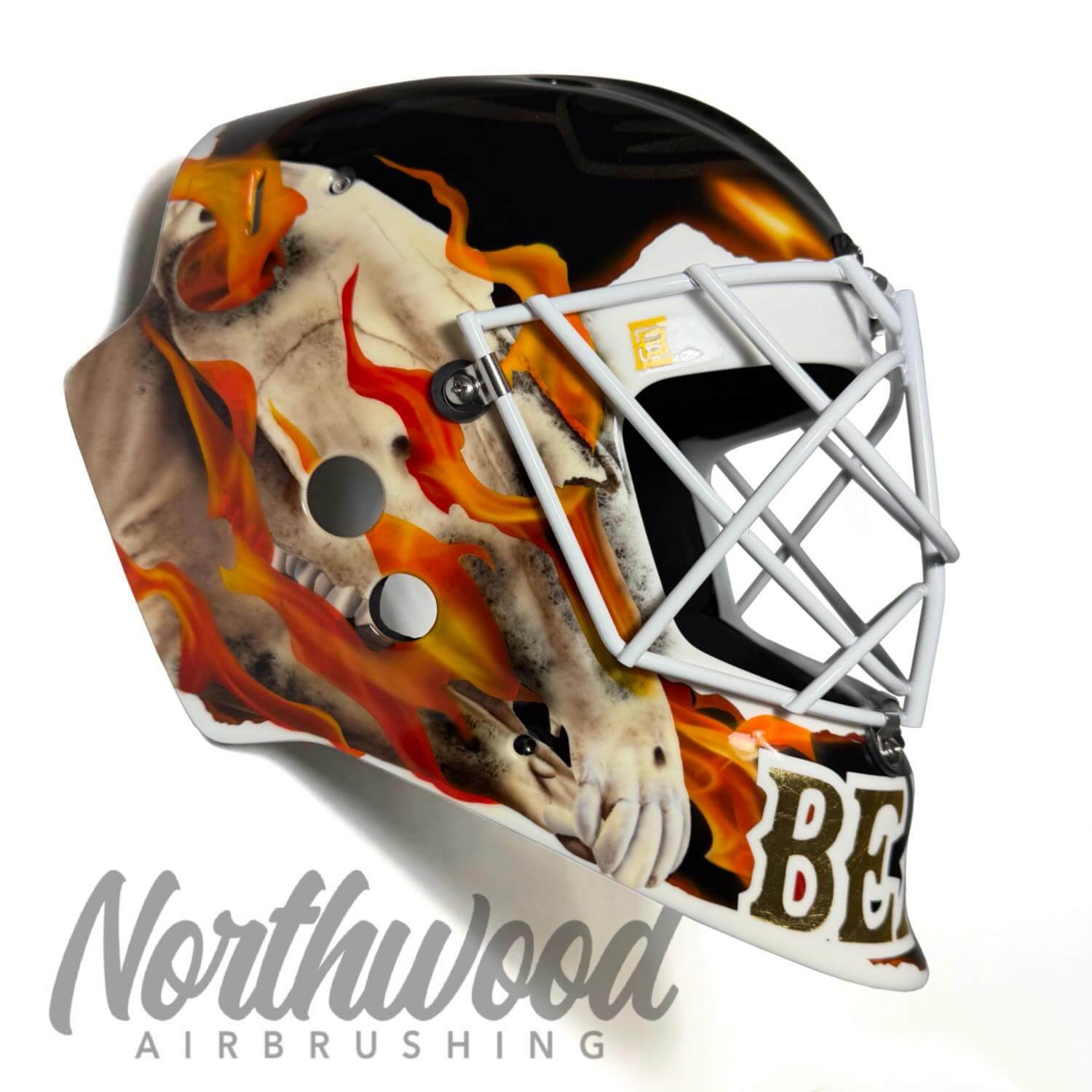 Tamco Paint HC9500 Hi-Speed Impact 30 Min Clearcoat on Hockey Mask