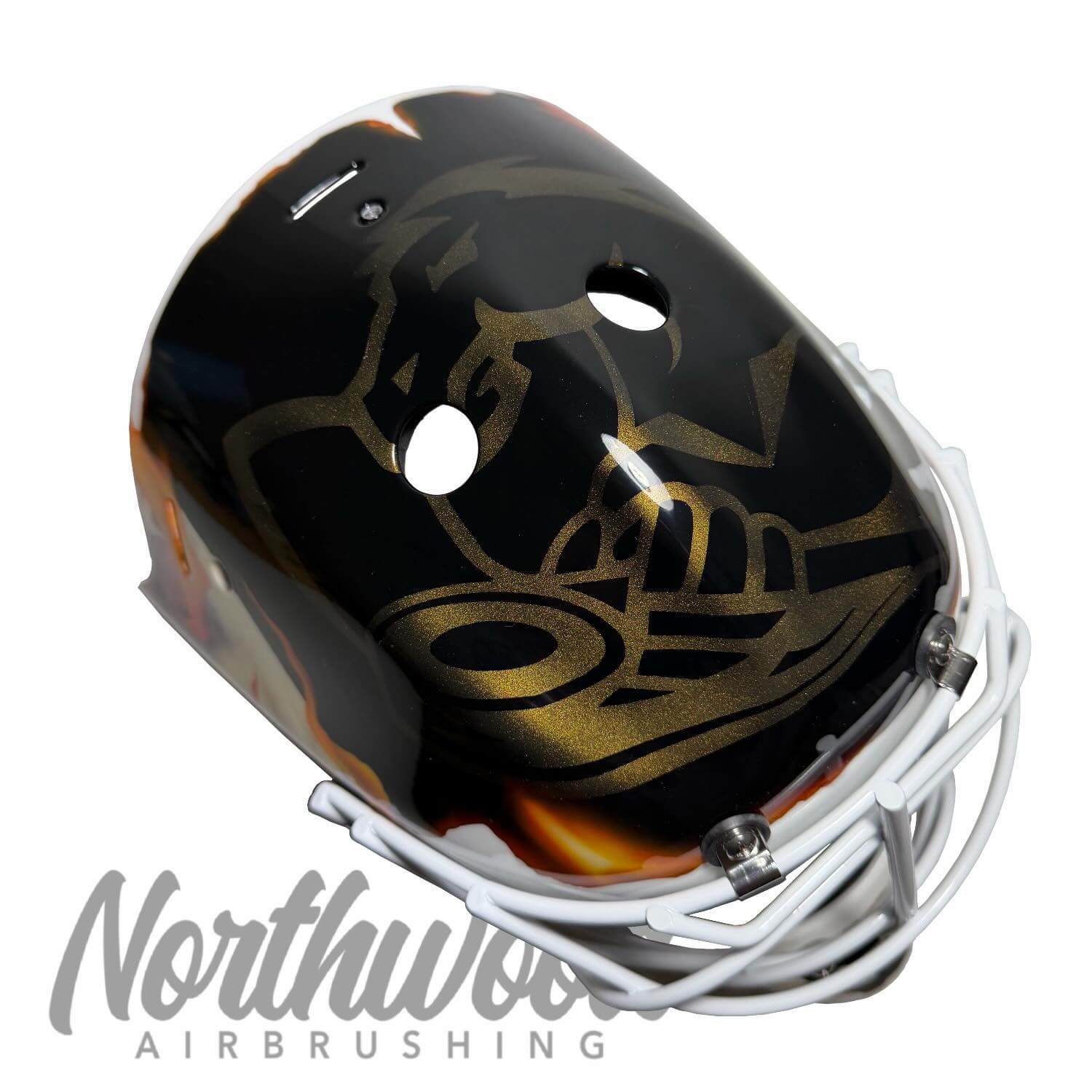 Tamco Paint HC9500 Hi-Speed Impact 30 Min Clearcoat on Hockey Mask