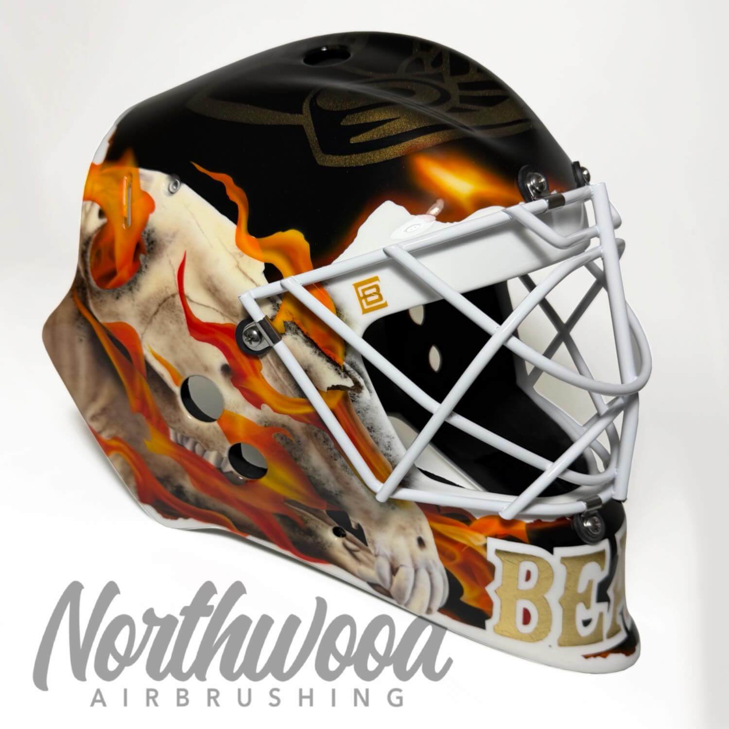 Tamco Paint HC9500 Hi-Speed Impact 30 Min Clearcoat on Hockey Mask