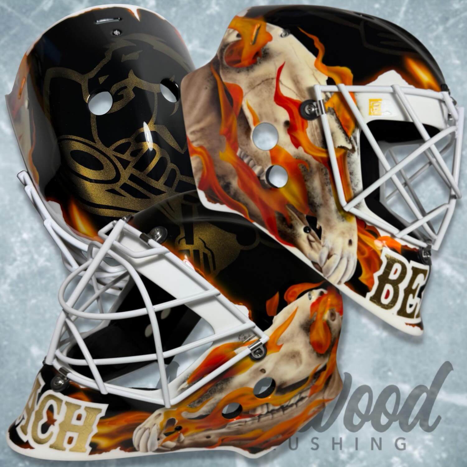 Tamco Paint HC9500 Hi-Speed Impact 30 Min Clearcoat on Hockey Mask