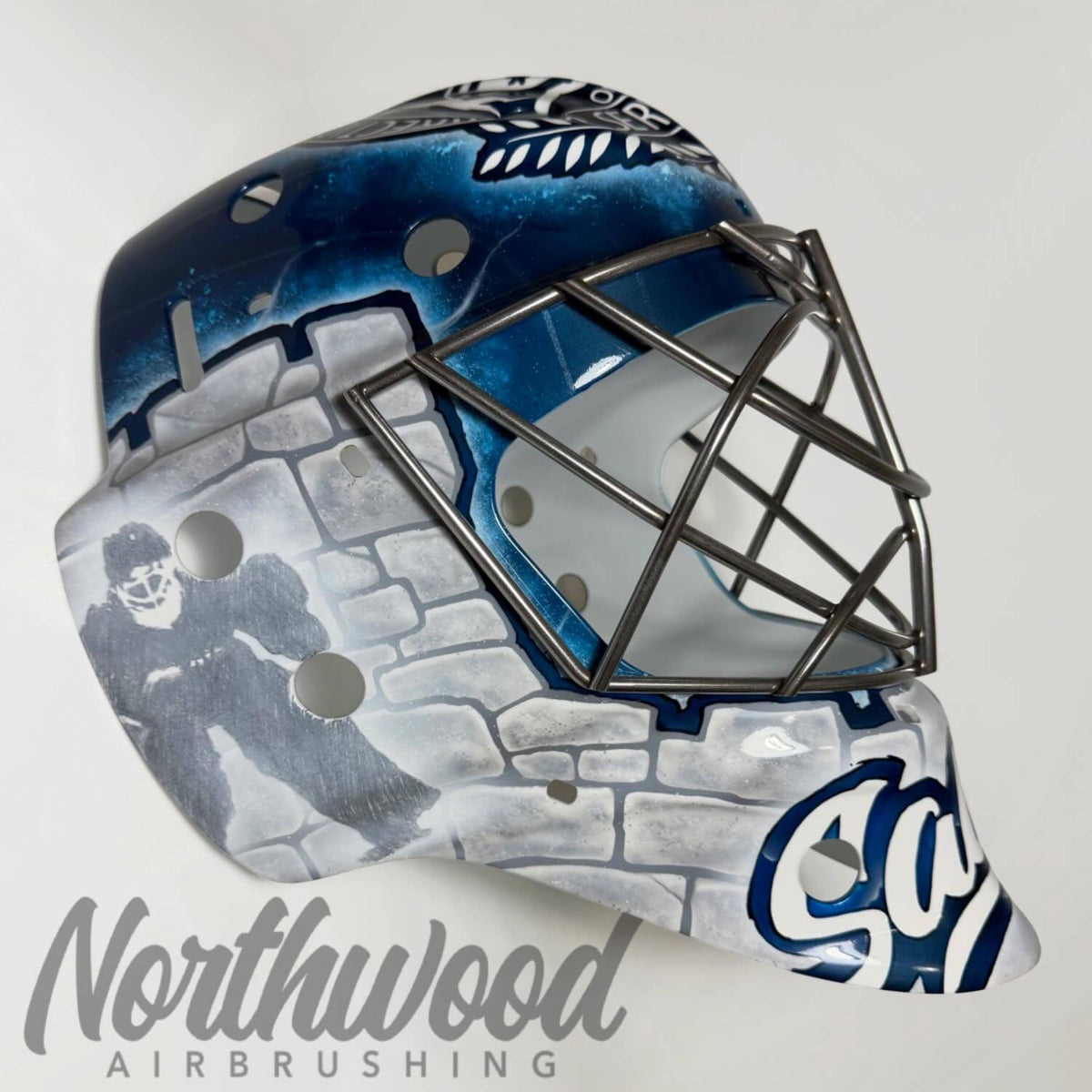 Tamco Paint HC9500 Hi-Speed Impact 30 Min Clearcoat on Hockey Mask