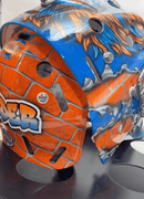 Tamco Paint HC9500 Hi-Speed Impact 30 Min Clearcoat Kit on Hockey Goalie Mask