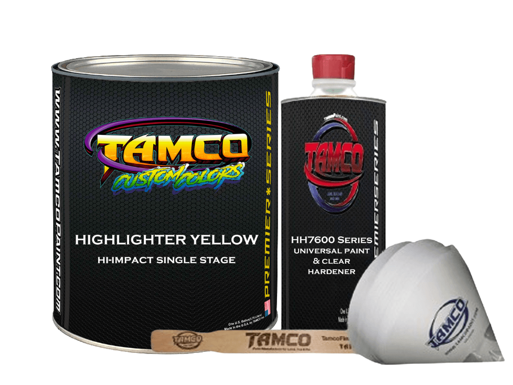 Tamco Paint Custom Color Highlighter Yellow High Impact Single Stage Gallon