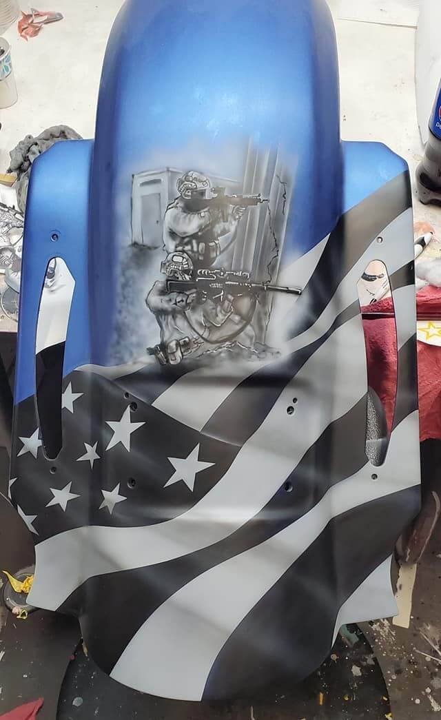HI-Speed Impact 30 Min Clearcoat Motorcycle Tank