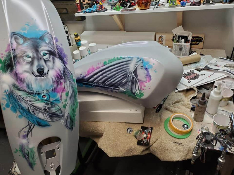 HI-Speed Impact 30 Min Clearcoat Motorcycle Tank