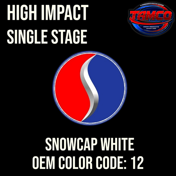 Tamco Paint Studebaker Snowcap White Code 12 OEM High Impact Single Stage