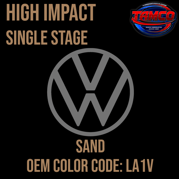 Tamco Paint Volkswagen Sand Code LA1V OEM High Impact Series Single Stage