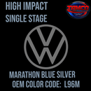 Tamco Paint Volkswagen Marathon Blue Silver Poly Code L96M OEM High Impact Series Single Stage
