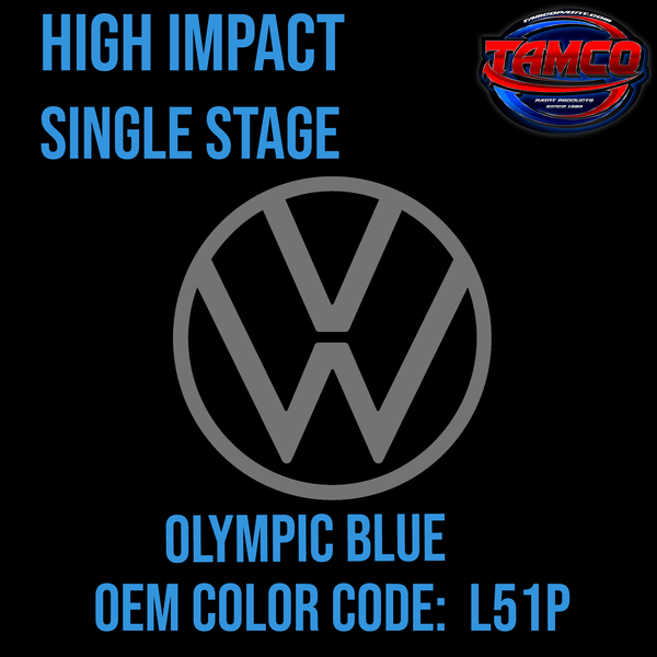 Tamco Paint Volkswagen  Olympic Blue Code  L51P OEM High Impact Series Single Stage