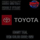 Tamco Paint Toyota Ebony Teal Code 6N9 OEM High Impact Single Stage