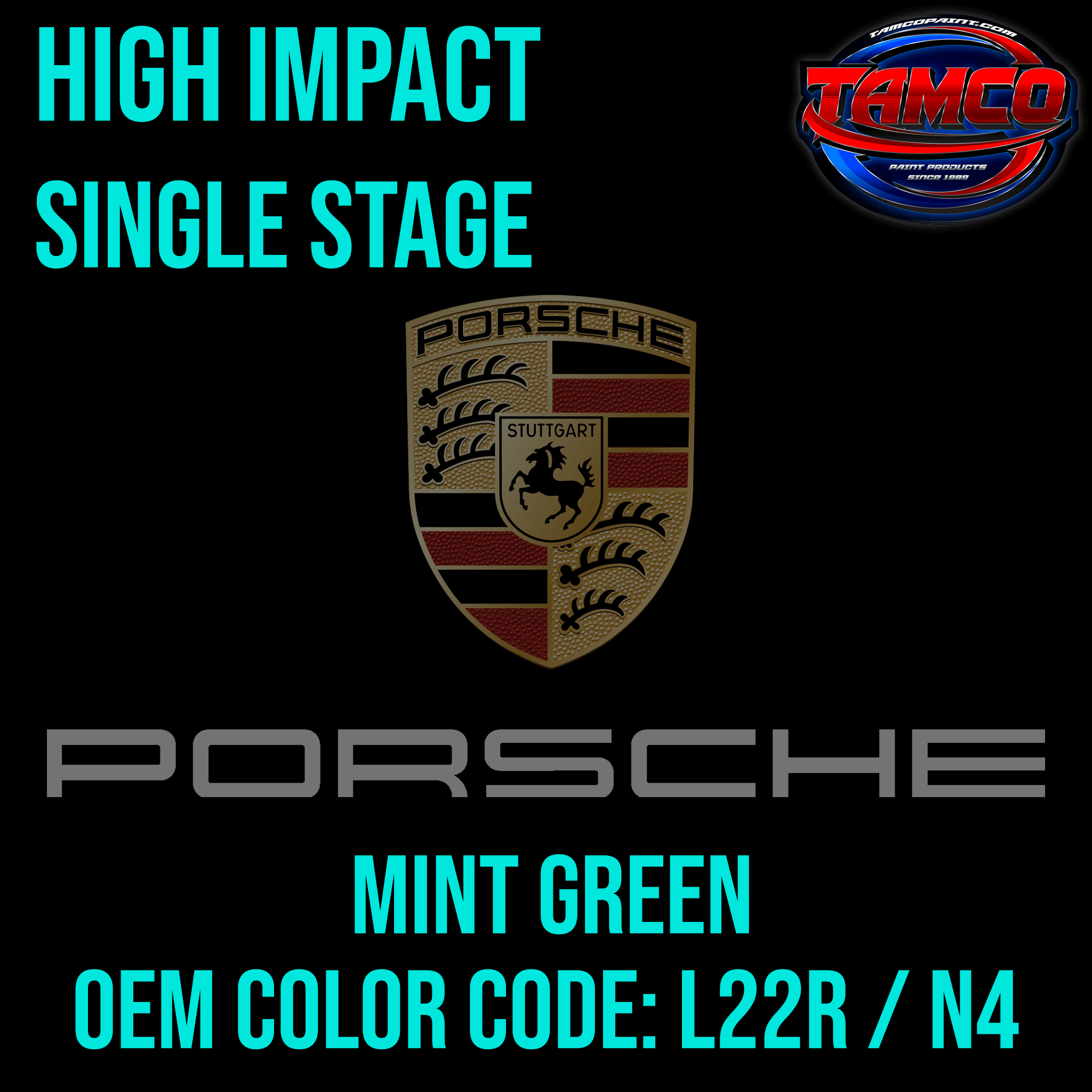 Porsche Mint Green High Impact 