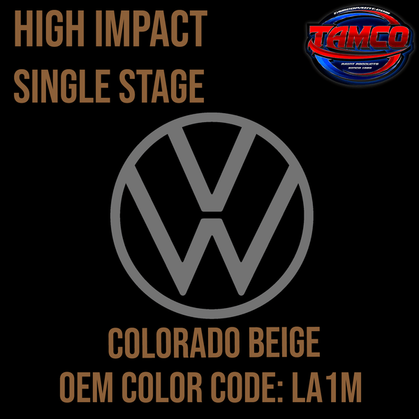 Tamco Paint Volkswagen Colorado Beige Code  LA1M OEM High Impact Series Single Stage