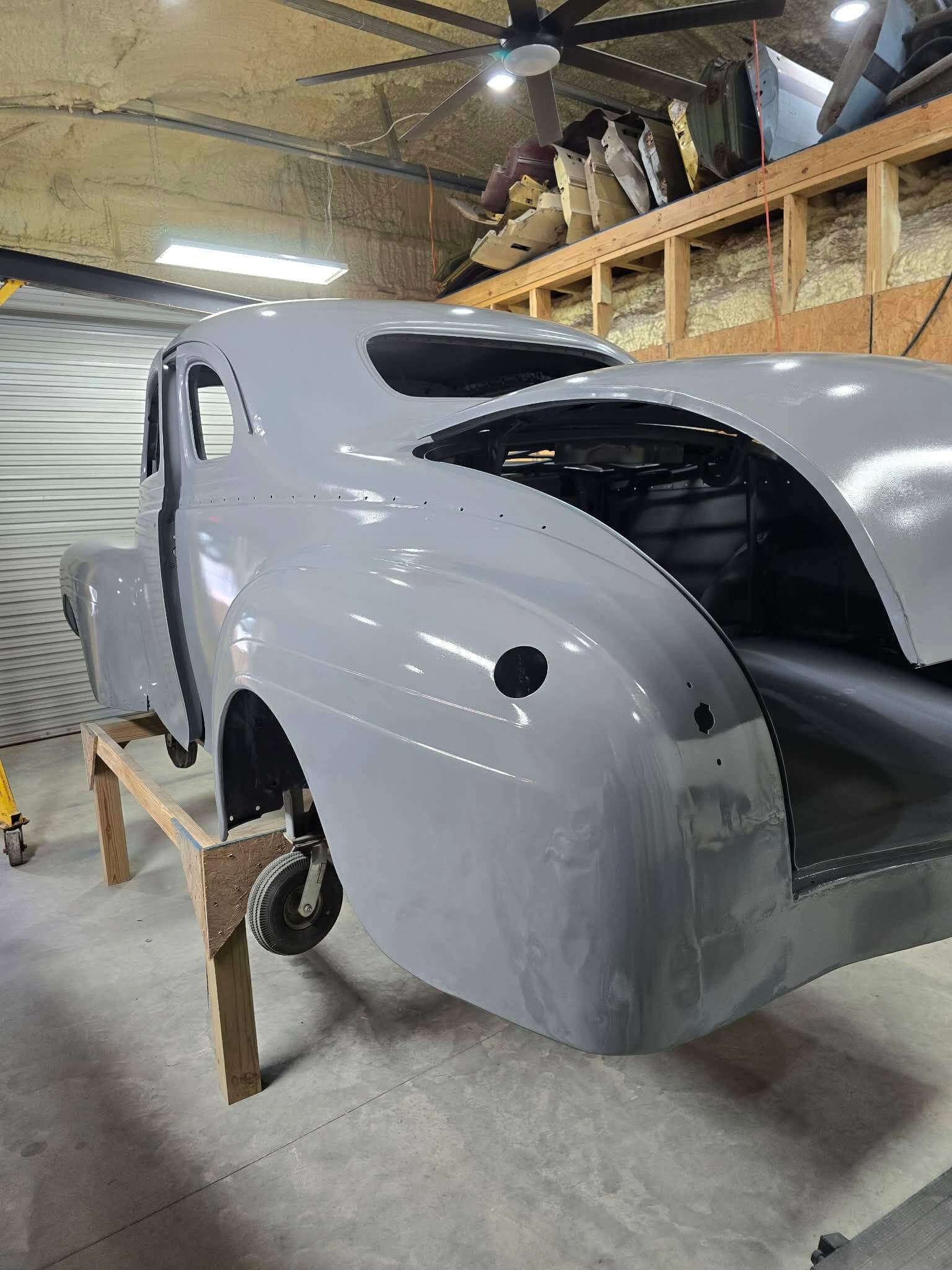 Tamco Paint HP661 Grey DTA Epoxy Kit in 1940 Plymouth Coupe
