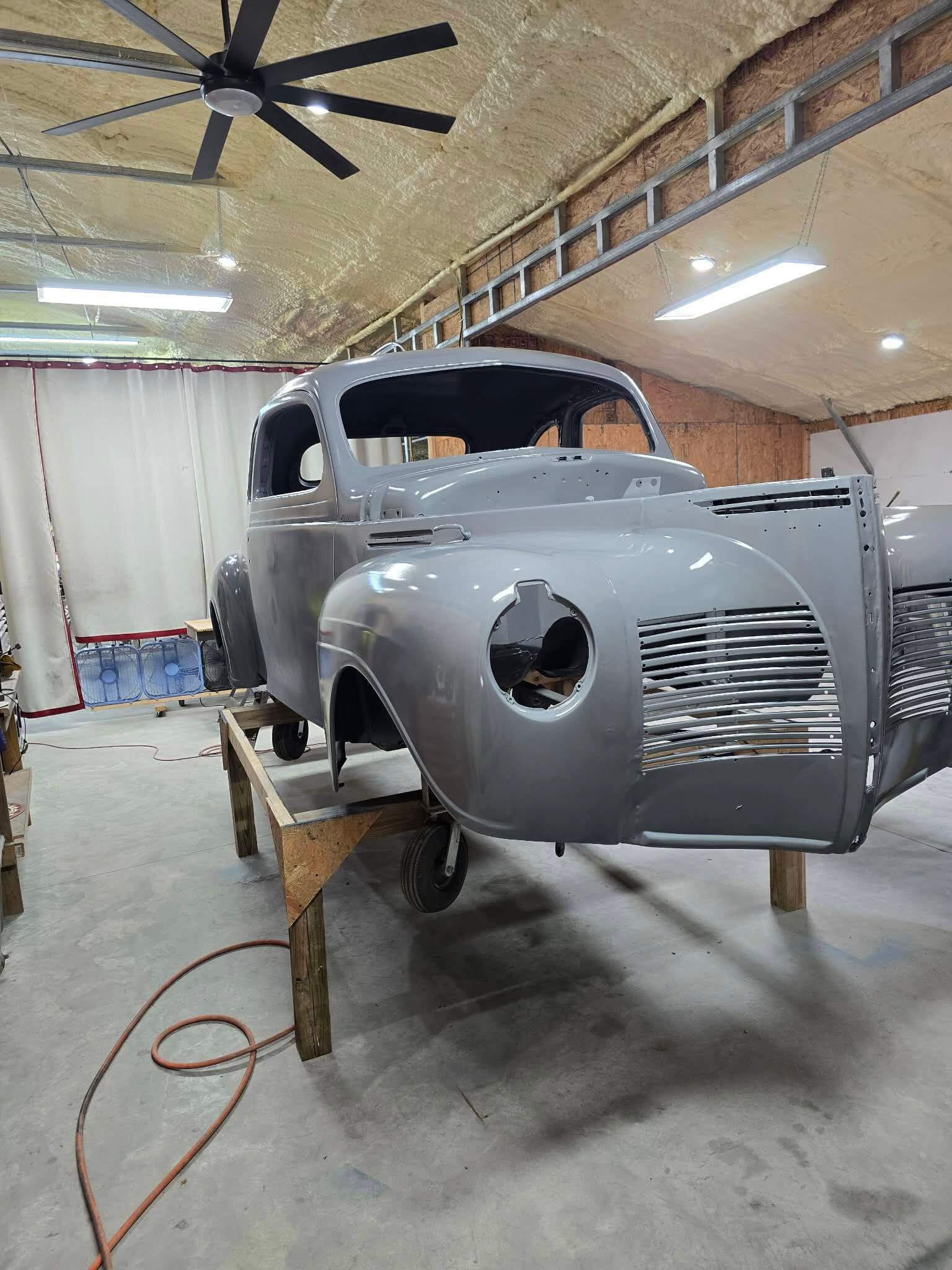 Tamco Paint HP661 Grey DTA Epoxy Kit in 1940 Plymouth Coupe