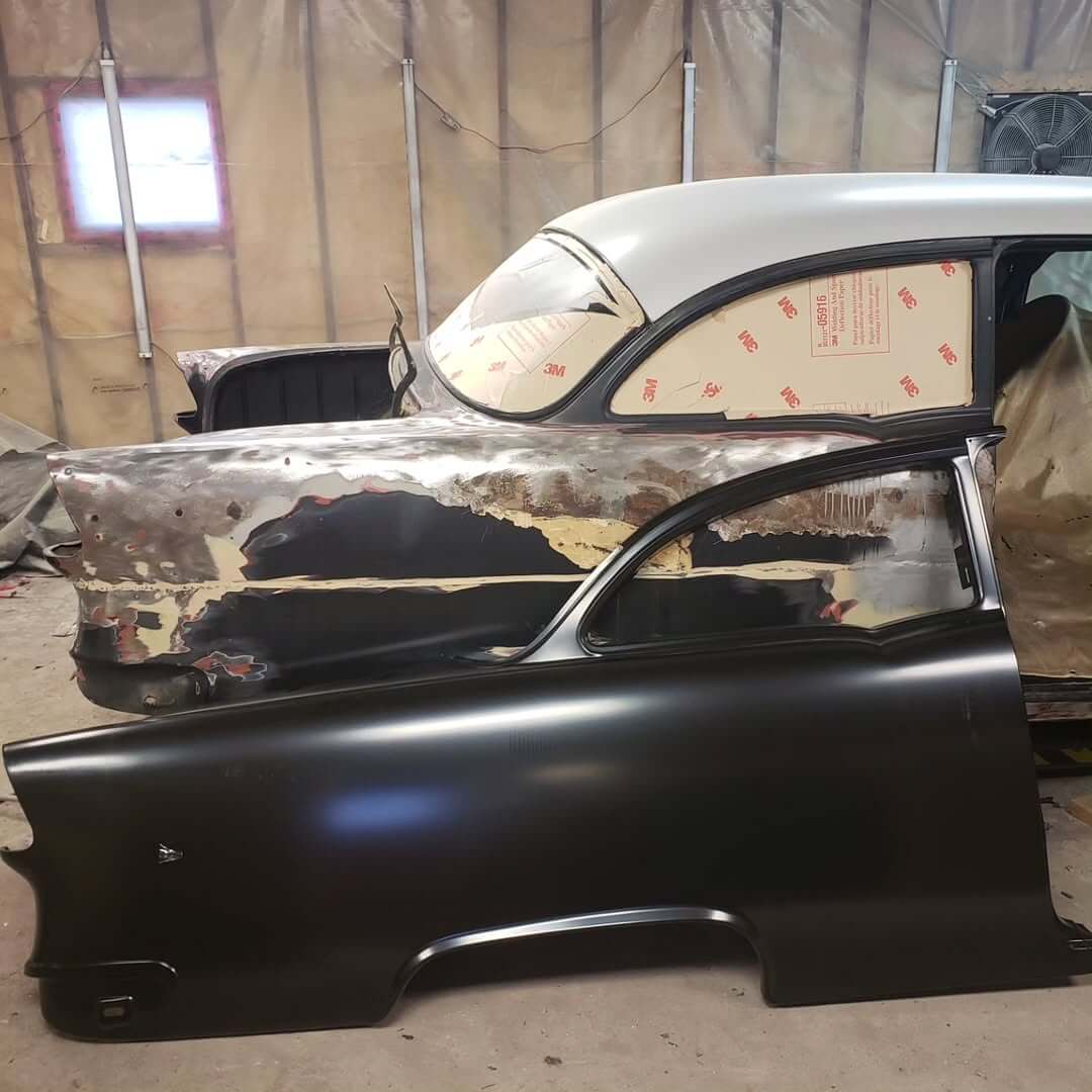 Tamco Paint HP662 Black DTA Epoxy Kit in 1955 Chevrolet 210