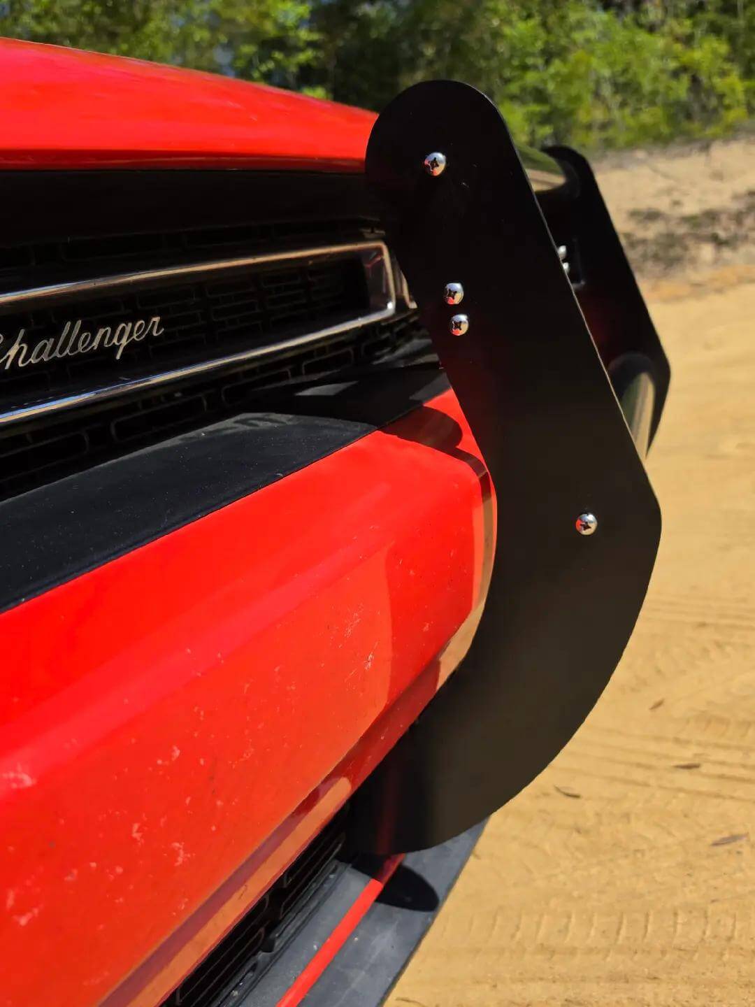 Tamco Paint HP662 Black DTA Epoxy on Challenger 15-23 Crash Bar