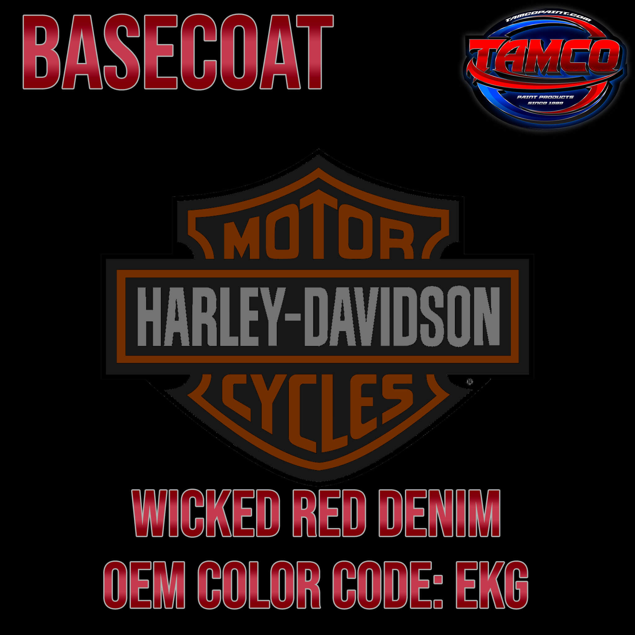 WICKED RED DENIM OEM BASECOAT