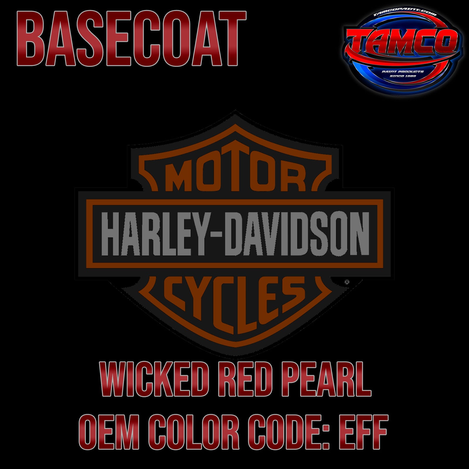 Harley Davidson Wicked Red Pearl | EFF | 2018-2020 | OEM 2K Tri-Stage