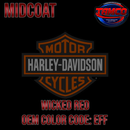 Tamco Paint OEM Color Harley Davidson Wicked Red Code EFF Midcoat