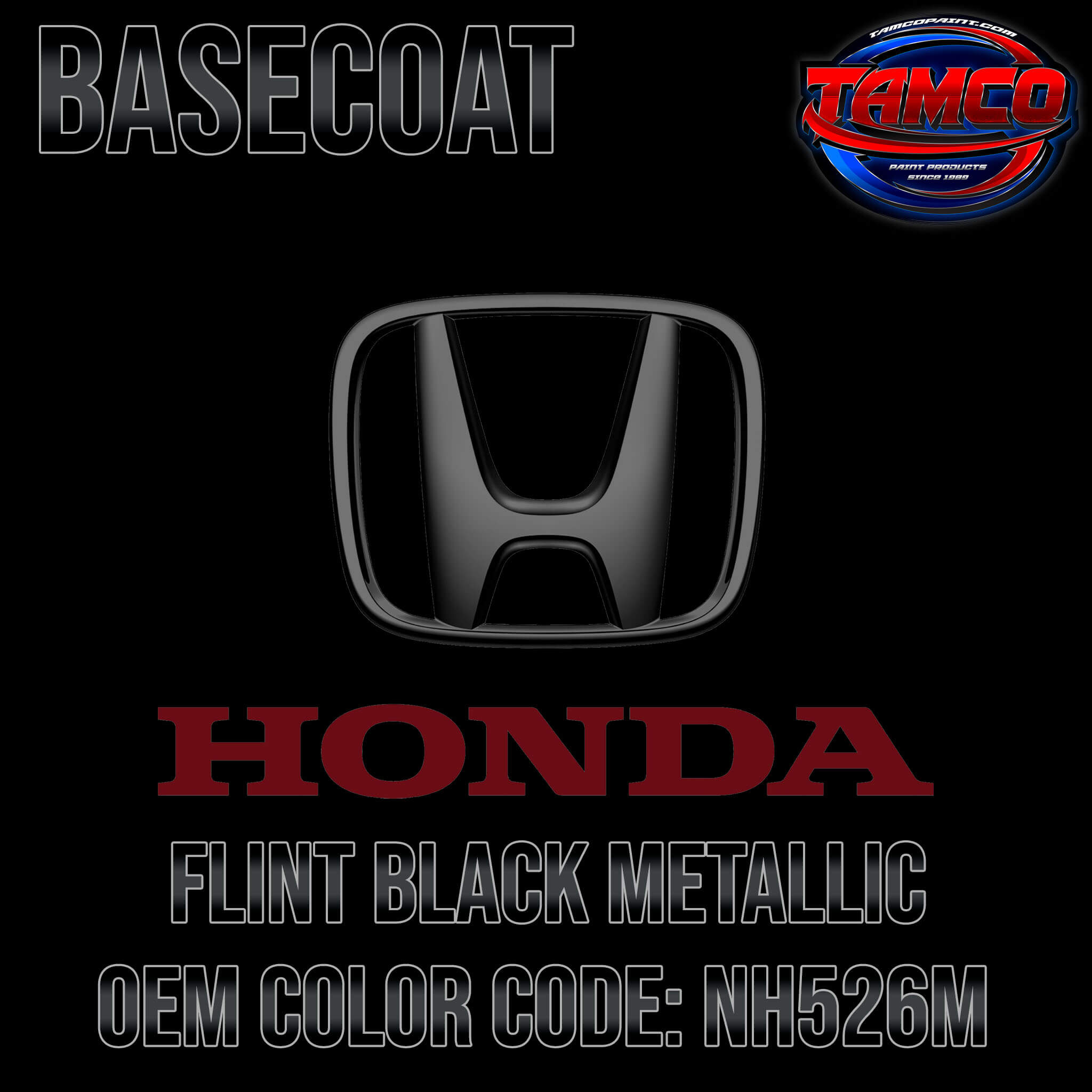 HONDA FLINT BLACK METALLIC OEM BASECOAT