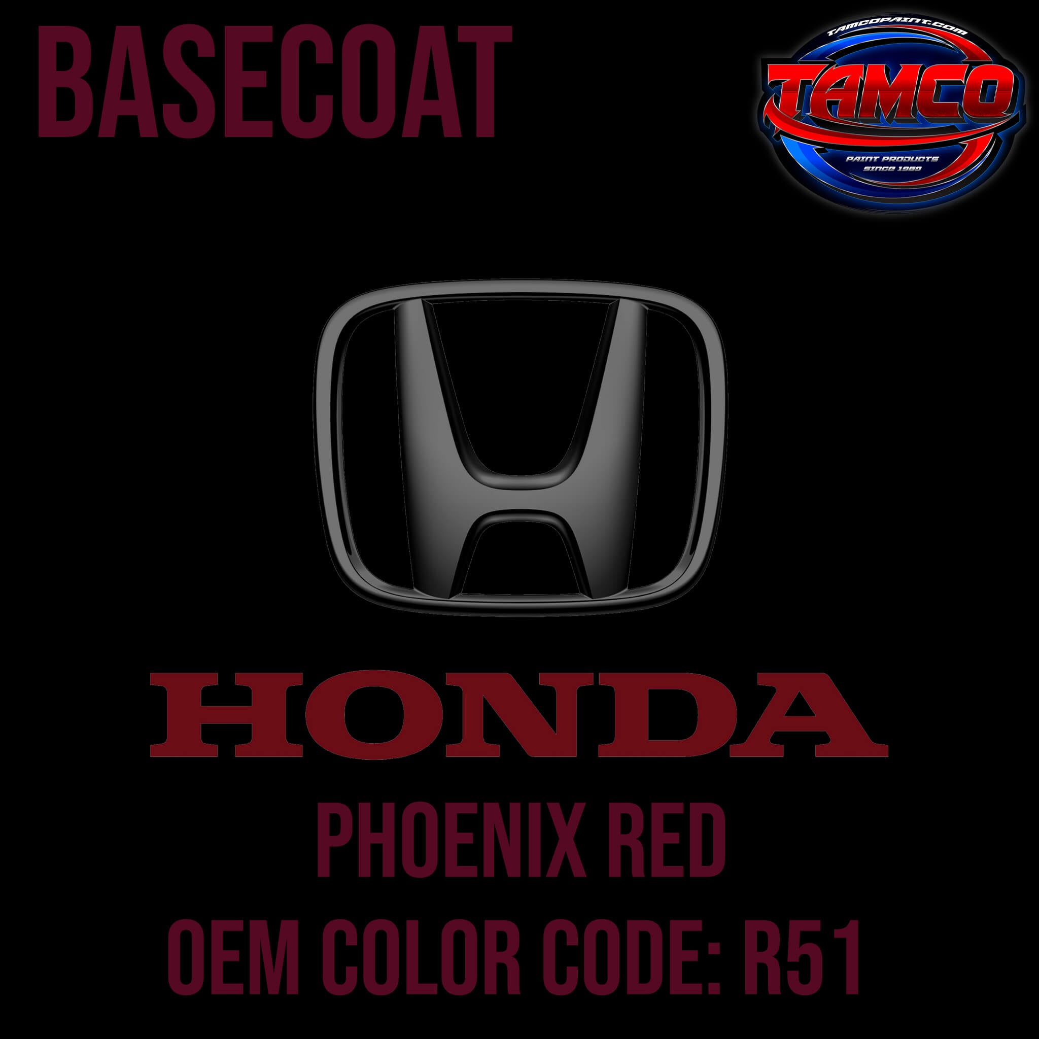 HONDA PHOENIX RED OEM BASECOAT
